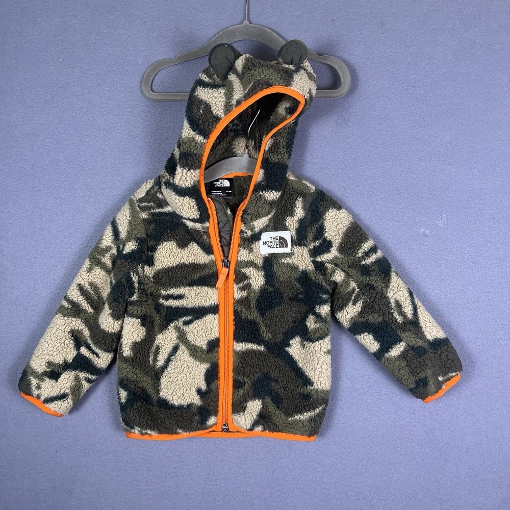 The North Face Infant Bear Ear Sherpa Fleece Hoodie Camo- Camo